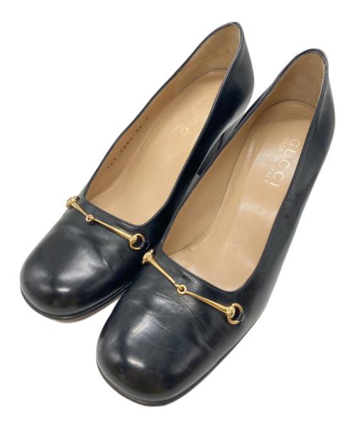 GUCCI（グッチ）GUCCI (グッチ) ホースビットチャンキーパンプス ブラック サイズ:36の古着・服飾アイテム