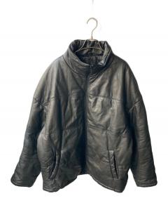 中古・古着通販】NAUTICA (ノーティカ) レザージャケット ブラック