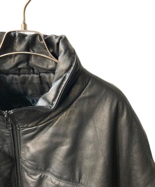 wilsons（ウィルソンズ）wilsons (ウィルソンズ) レザー中綿ジャケット ブラック サイズ:XLの古着・服飾アイテム
