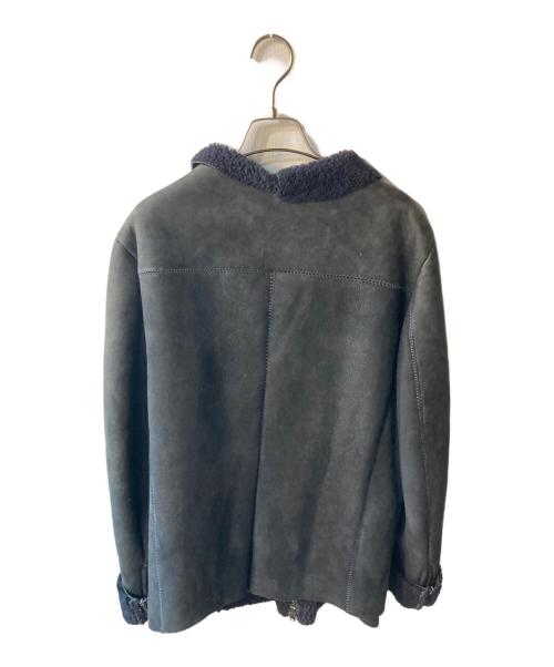 salvatore santoro（サルヴァトーレサントロ）salvatore santoro (サルヴァトーレサントロ) ムートンジャケット ネイビー サイズ:表記なしの古着・服飾アイテム