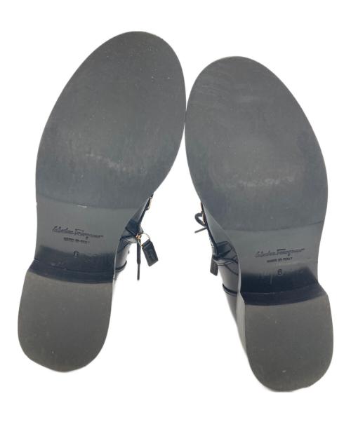 Salvatore Ferragamo（サルヴァトーレ フェラガモ）Salvatore Ferragamo (サルヴァトーレ フェラガモ) THEODORE COMBAT BOOTS ブラック サイズ:6の古着・服飾アイテム