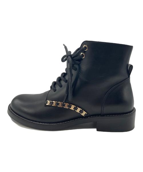 Salvatore Ferragamo（サルヴァトーレ フェラガモ）Salvatore Ferragamo (サルヴァトーレ フェラガモ) THEODORE COMBAT BOOTS ブラック サイズ:6の古着・服飾アイテム