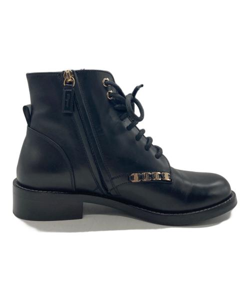 Salvatore Ferragamo（サルヴァトーレ フェラガモ）Salvatore Ferragamo (サルヴァトーレ フェラガモ) THEODORE COMBAT BOOTS ブラック サイズ:6の古着・服飾アイテム