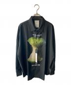 SHAREEFシャリーフ）の古着「GREEN APPLE BIG SHIRTS」｜ブラック