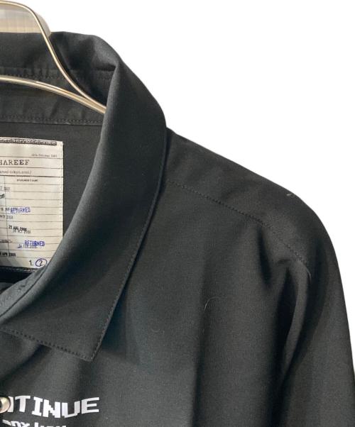 SHAREEF（シャリーフ）SHAREEF (シャリーフ) GREEN APPLE BIG SHIRTS ブラック サイズ:2の古着・服飾アイテム