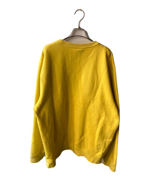 stussy（ステューシー）stussy (ステューシー) ロゴ刺繍スウェット イエロー サイズ:Lの古着・服飾アイテム