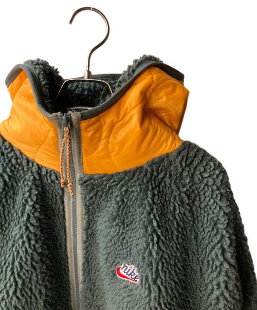 NIKE（ナイキ）NIKE (ナイキ) ボアフリース キルティングジャケット グリーン サイズ:XXLの古着・服飾アイテム