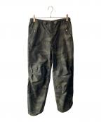 CONZコンズ）の古着「オーバータックストレートパンツ」｜オリーブ