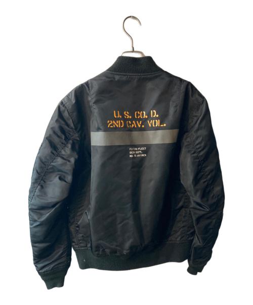 AVIREX（アヴィレックス）AVIREX (アヴィレックス) マルチポケットステンシルMA-1 ブラック サイズ:Lの古着・服飾アイテム