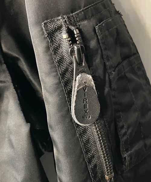 AVIREX（アヴィレックス）AVIREX (アヴィレックス) マルチポケットステンシルMA-1 ブラック サイズ:Lの古着・服飾アイテム