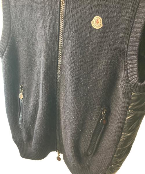 MONCLER（モンクレール）MONCLER (モンクレール) MAGLIONE TRICOT GILET ネイビー サイズ:Ｍの古着・服飾アイテム