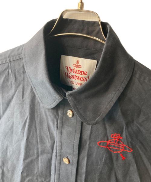 Vivienne Westwood RED LABEL（ヴィヴィアンウエストウッドレッドレーベル）Vivienne Westwood RED LABEL (ヴィヴィアンウエストウッドレッドレーベル) オーガニックオックスシャツ ブラック サイズ:00の古着・服飾アイテム