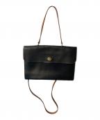 Mimi Berryミミベリー）の古着「2WAYレザーバッグ」｜ブラック