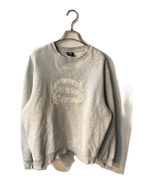 stussy（ステューシー）stussy (ステューシー) S APP CREW グレー サイズ:Ｍの古着・服飾アイテム