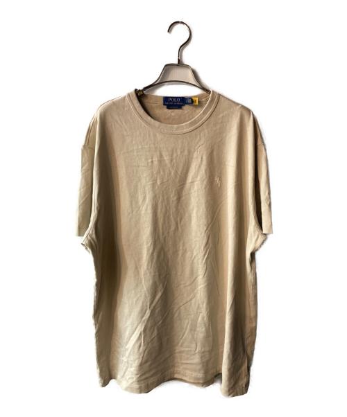 POLO RALPH LAUREN（ポロ・ラルフローレン）POLO RALPH LAUREN (ポロ・ラルフローレン) クラシック フィット ジャージー クルー ネック Tシャツ ベージュ サイズ:Lの古着・服飾アイテム