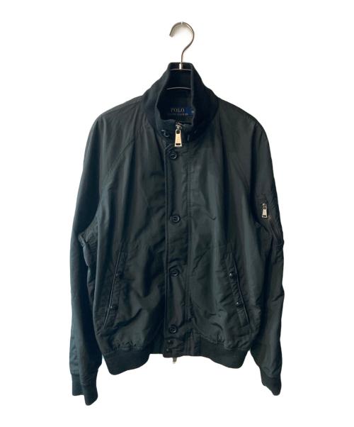 POLO RALPH LAUREN（ポロ・ラルフローレン）POLO RALPH LAUREN (ポロ・ラルフローレン) ナイロンブルゾン ブラック サイズ:Ｍの古着・服飾アイテム