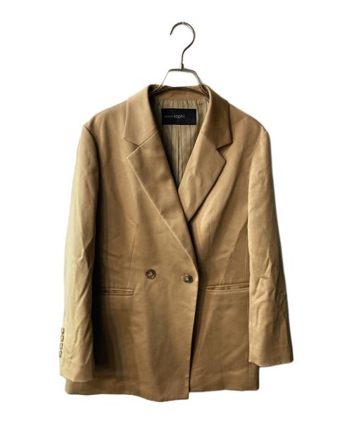 NOLLEY'S sophi（ノーリーズソフィー）NOLLEY'S sophi (ノーリーズソフィー) 2釦ダブルジャケット ベージュ サイズ:36の古着・服飾アイテム