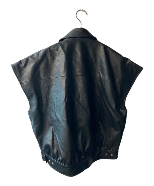 HeRIN.CYE（ヘリンドットサイ）HeRIN.CYE (ヘリンドットサイ) Fake leather vest ブラック サイズ:FREEの古着・服飾アイテム
