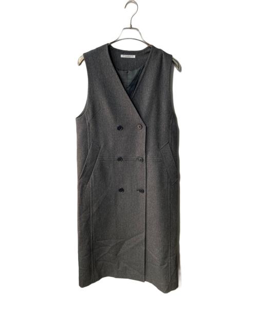 BEAUTY&YOUTH（ビューティーアンドユース）BEAUTY&YOUTH (ビューティーアンドユース) ヘリンボーンロングジレ グレー サイズ:XSの古着・服飾アイテム