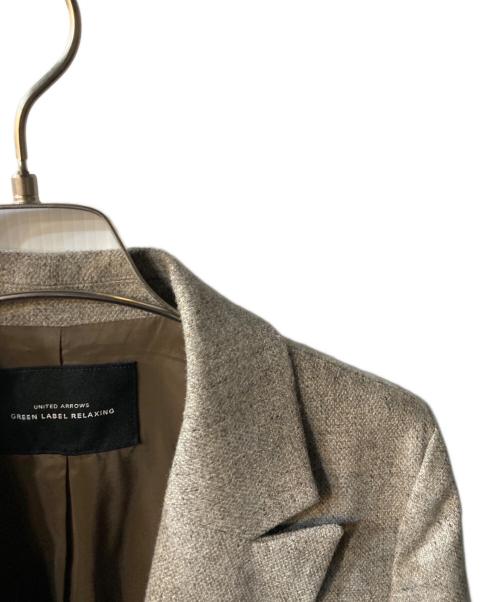 green（グリーン）green (グリーン) メランジツイル ダブル ジャケット ベージュ サイズ:36の古着・服飾アイテム