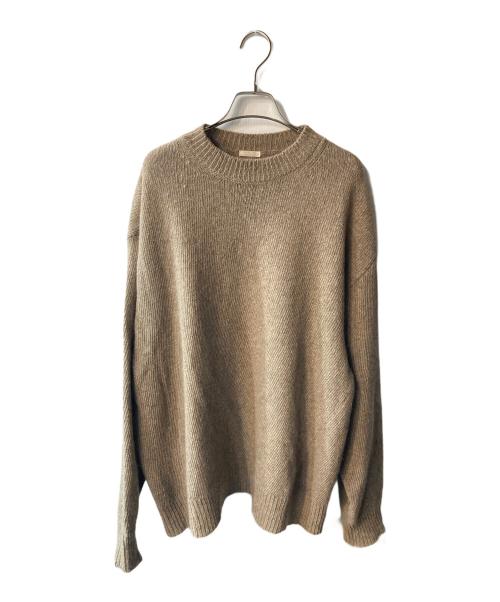 COMOLI（コモリ）COMOLI (コモリ) カシミヤ クルーネックニット ブラウン サイズ:3の古着・服飾アイテム