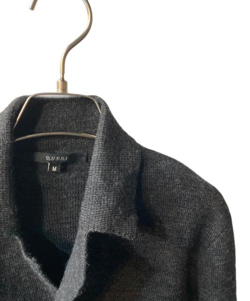 GUCCI（グッチ）GUCCI (グッチ) ニットダブルジャケット グレー サイズ:Ｍの古着・服飾アイテム