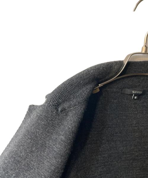 GUCCI（グッチ）GUCCI (グッチ) ニットダブルジャケット グレー サイズ:Ｍの古着・服飾アイテム