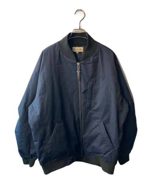 The Duffer of ST.George（ザ ダファーオブセントジョージ）The DUFFER of ST.GEORGE (ザ ダファーオブセントジョージ) MA-1 フライトジャケット ネイビー サイズ:XLの古着・服飾アイテム