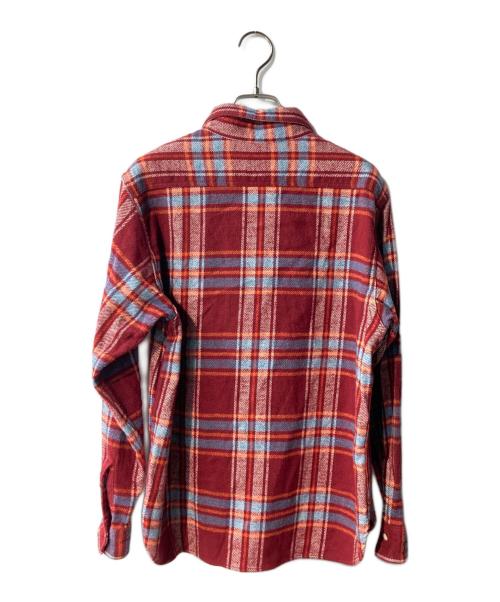 SUGAR CANE（シュガーケーン）SUGAR CANE (シュガーケーン) TWILL CHECK L/S WORK SHIRT レッド サイズ:14の古着・服飾アイテム