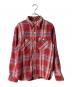 SUGAR CANE（シュガーケーン）の古着「TWILL CHECK L/S WORK SHIRT」｜レッド