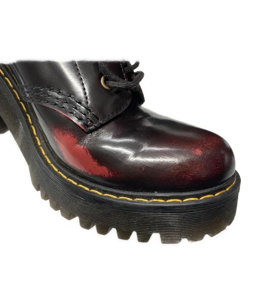 Dr.Martens（ドクターマーチン）Dr.Martens (ドクターマーチン) KENDRA ヒールアップブーツ バーガンディー サイズ:UK4の古着・服飾アイテム