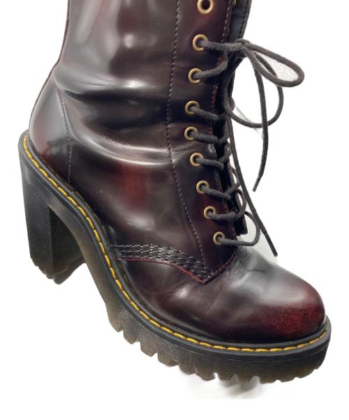 Dr.Martens（ドクターマーチン）Dr.Martens (ドクターマーチン) KENDRA ヒールアップブーツ バーガンディー サイズ:UK4の古着・服飾アイテム