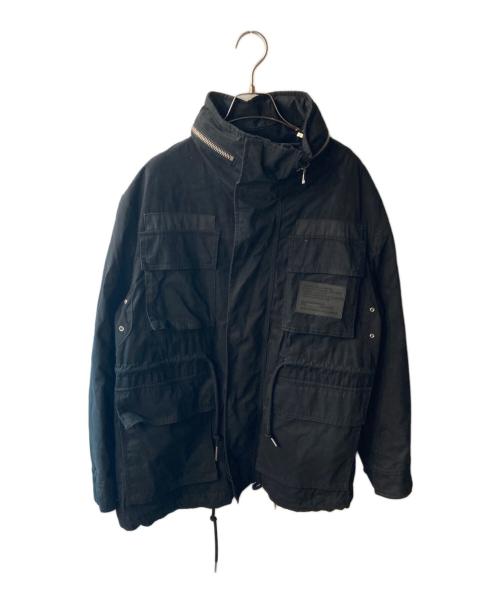 DIESEL（ディーゼル）DIESEL (ディーゼル) M-65タイプミリタリージャケット ブラック サイズ:XSの古着・服飾アイテム