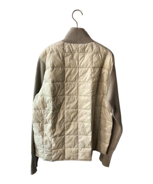 TAION（タイオン）TAION (タイオン) ニット切替ダウンジャケット アイボリー サイズ:Lの古着・服飾アイテム