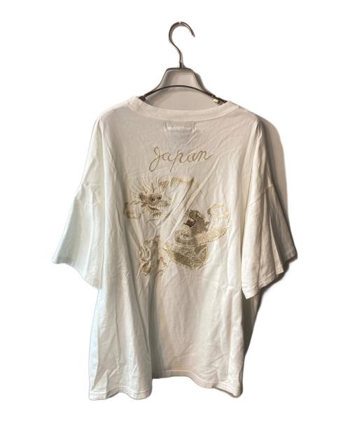 REMI RELIEF（レミレリーフ）REMI RELIEF (レミレリーフ) 別注LW加工 天竺BIGサイズT ホワイト サイズ:XLの古着・服飾アイテム