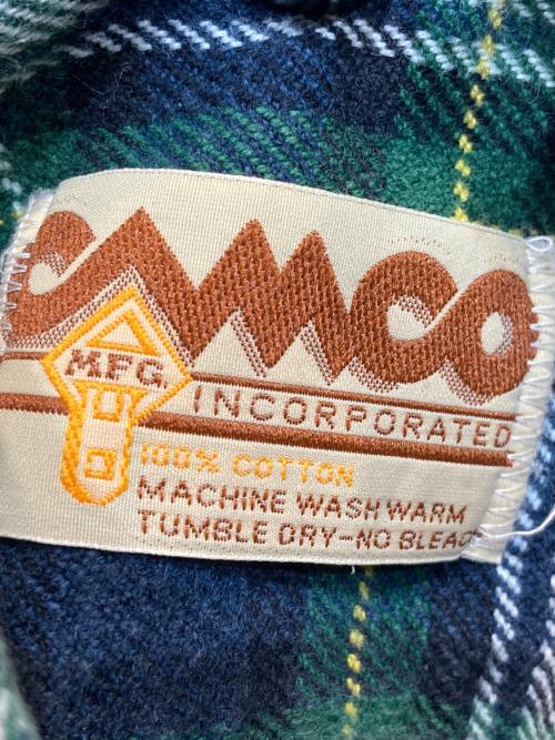camco（カムコ）camco (カムコ) チェックネルシャツ グリーン サイズ:Ｍの古着・服飾アイテム