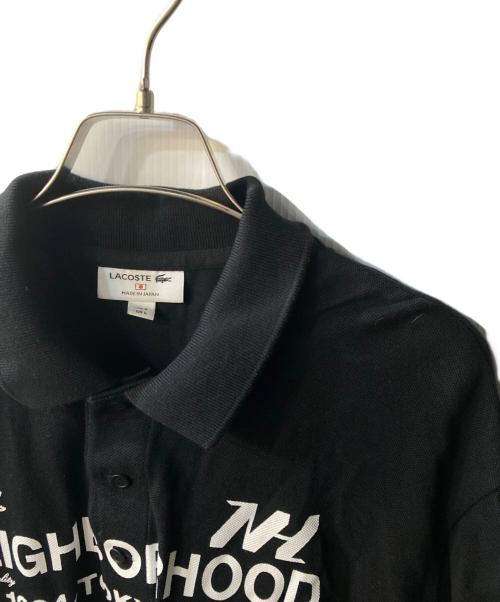LACOSTE（ラコステ）LACOSTE (ラコステ) NEIGHBORHOOD (ネイバーフッド) ポロシャツ ブラック サイズ:Lの古着・服飾アイテム