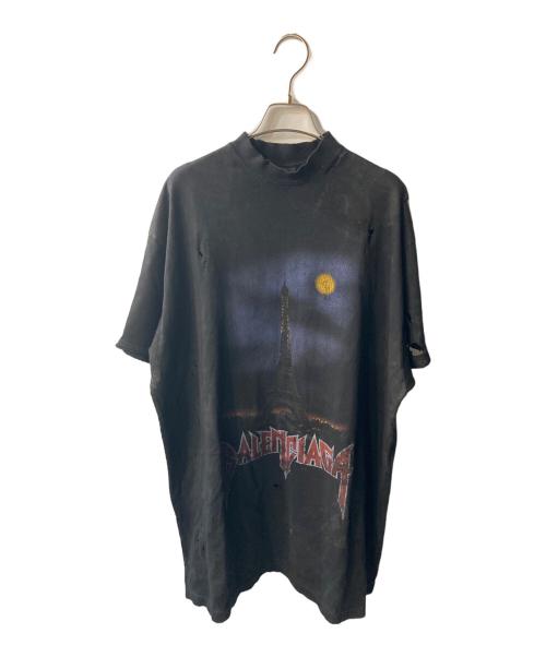 BALENCIAGA（バレンシアガ）BALENCIAGA (バレンシアガ) 23SS Paris Moon Oversized Tee ブラック サイズ:Lの古着・服飾アイテム