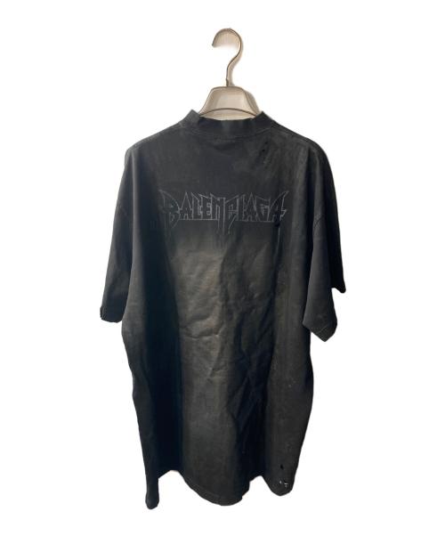 BALENCIAGA（バレンシアガ）BALENCIAGA (バレンシアガ) 23SS Paris Moon Oversized Tee ブラック サイズ:Lの古着・服飾アイテム