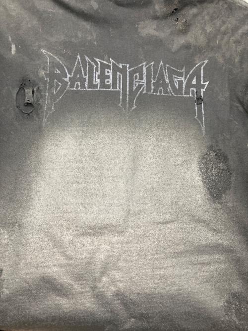 BALENCIAGA（バレンシアガ）BALENCIAGA (バレンシアガ) 23SS Paris Moon Oversized Tee ブラック サイズ:Lの古着・服飾アイテム