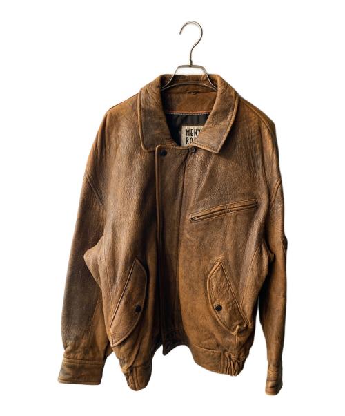 MENS ROBO（メンズロボ）MENS ROBO (メンズロボ) レザージャケット ブラウン サイズ:Ｍの古着・服飾アイテム