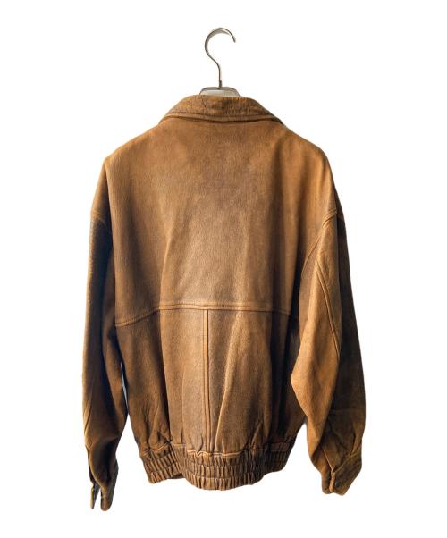 MENS ROBO（メンズロボ）MENS ROBO (メンズロボ) レザージャケット ブラウン サイズ:Ｍの古着・服飾アイテム