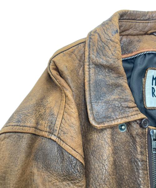 MENS ROBO（メンズロボ）MENS ROBO (メンズロボ) レザージャケット ブラウン サイズ:Ｍの古着・服飾アイテム