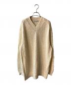 Acne studiosアクネ ストゥディオズ）の古着「ディストレスドストライプセーター」｜アイボリー