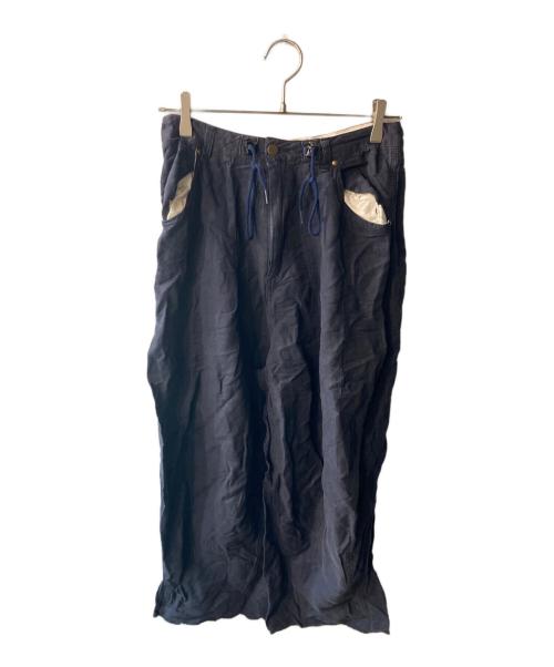 Needles（ニードルズ）Needles (ニードルズ) リネンシルクワイドパンツ ネイビー サイズ:XSの古着・服飾アイテム