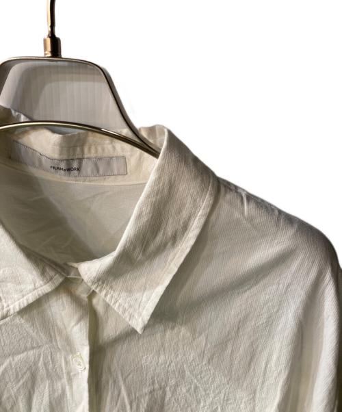 FRAMeWORK（フレームワーク）FRAMeWORK (フレームワーク) ハーフスリーブポンチョシャツ ホワイト サイズ:FREEの古着・服飾アイテム