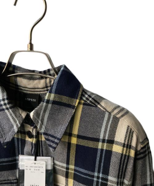 ASPESI（アスペジ）ASPESI (アスペジ) チェックシャツ ネイビー サイズ:38の古着・服飾アイテム