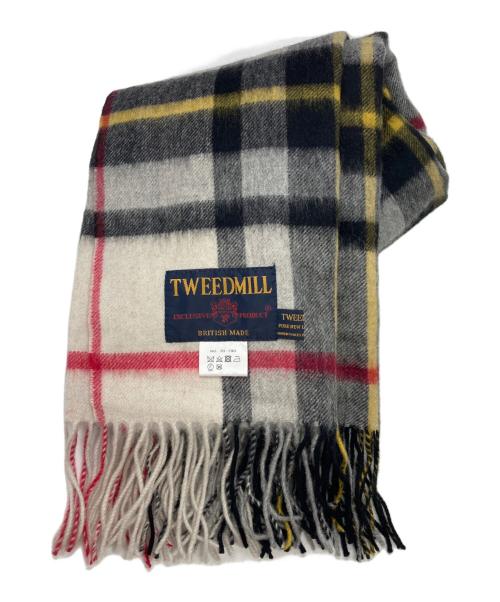 TWEEDMILL（ツイードミル）TWEEDMILL (ツイードミル) 大判マフラー レッドの古着・服飾アイテム