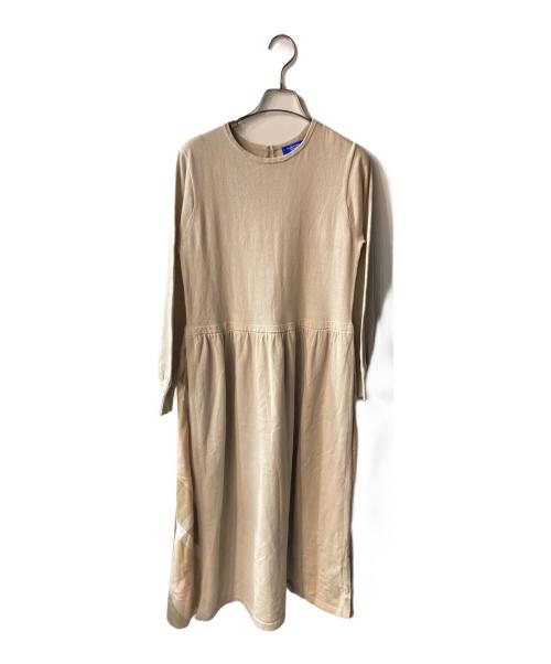 BLUE LABEL CRESTBRIDGE（ブルーレーベルクレストブリッジ）BLUE LABEL CRESTBRIDGE (ブルーレーベルクレストブリッジ) ニットベスト サイドチェック ワンピース ベージュ サイズ:36の古着・服飾アイテム