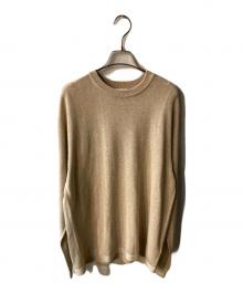 Blanc YM（ブランワイエム）の古着「Wide Knit L/S Shirt」｜ベージュ